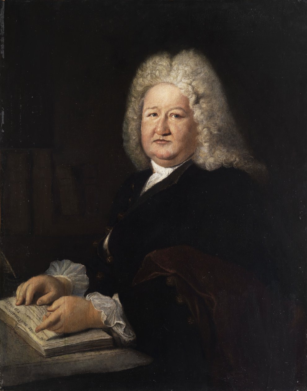 Portrét Mathurin Veyssière de La Croze od Workshop of Antoine Pesne