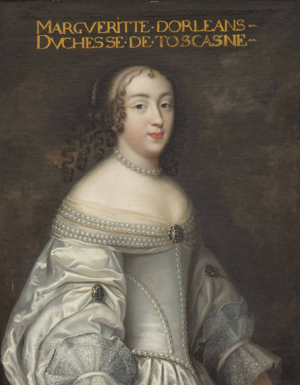 Marguerite Louise de Bourbon-Orléans, toskánská velkovévodkyně (1645-1721) od Workshop of Charles Beaubrun