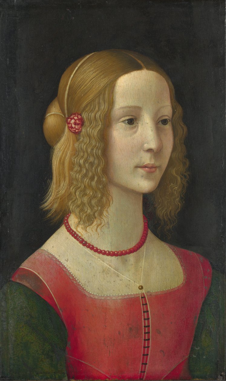 Portrét dívky od Workshop of Domenico Ghirlandaio