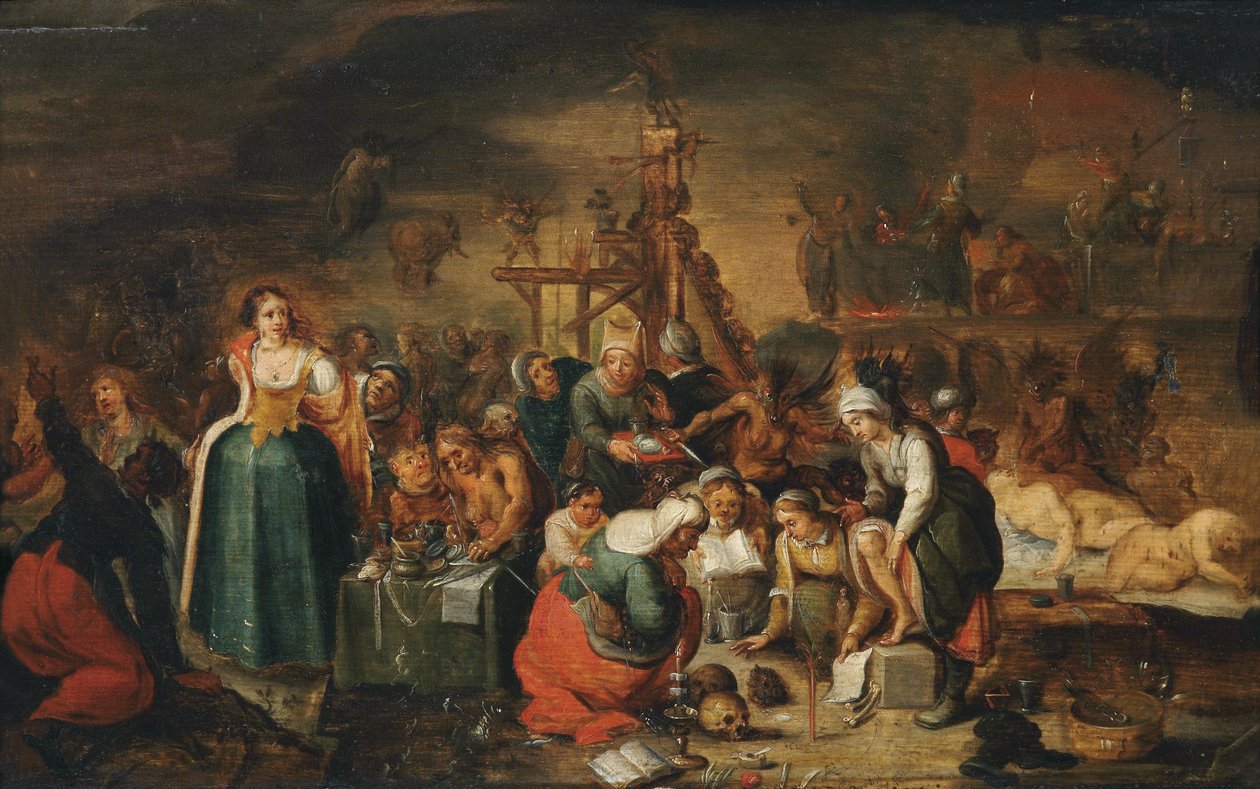 Čarodějnická kuchyně od Frans II Francken the Younger