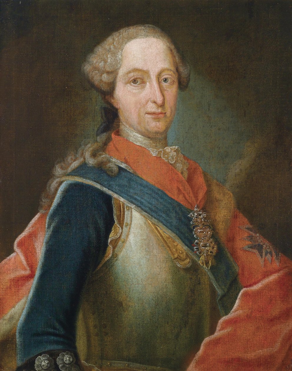 Portrét Maxmiliána III. Josefa od Workshop of Georg Desmarées