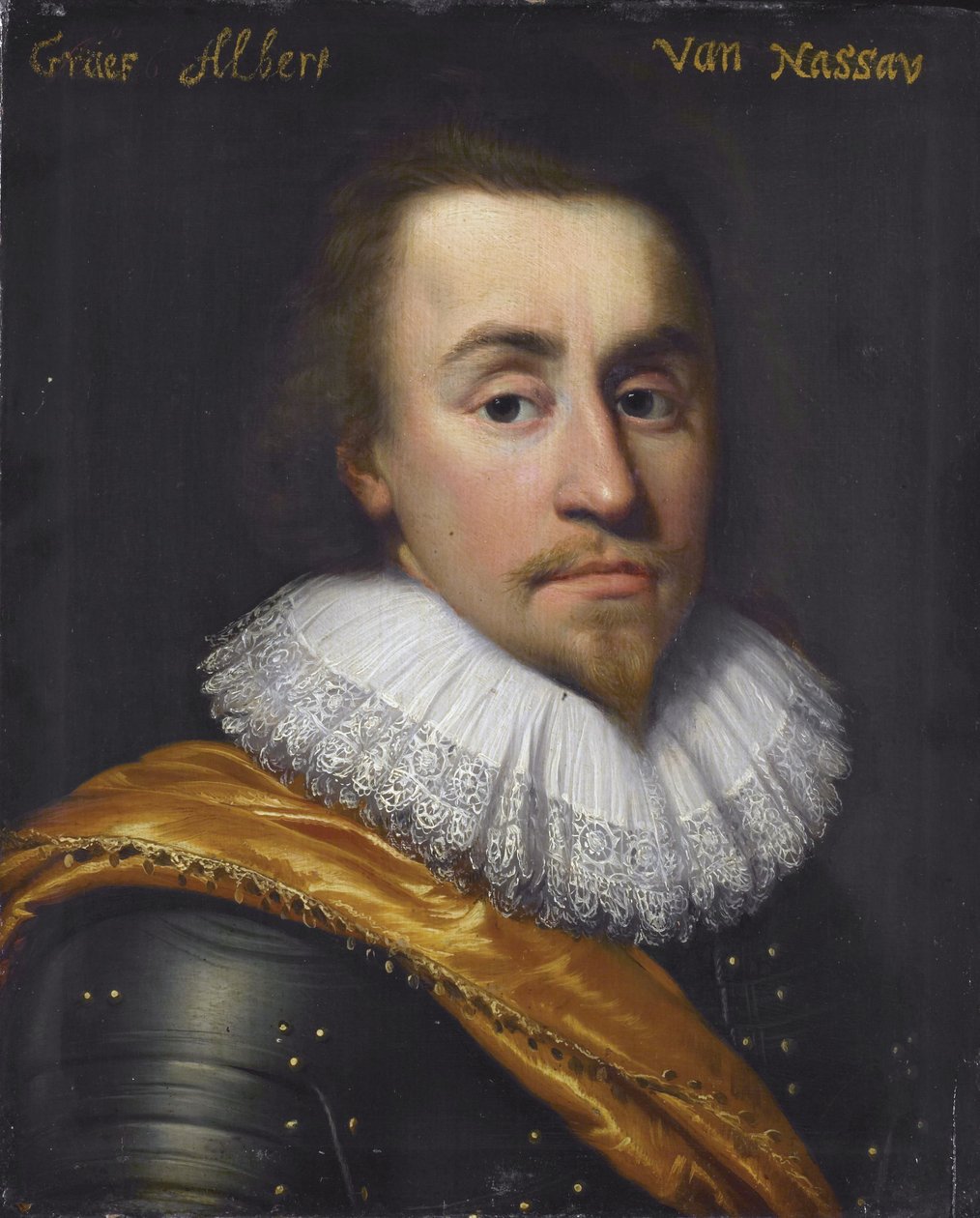 Portrét Alberta (1596-1626), hraběte z Nassau-Dillenburgu od Jan Anthonisz. van Ravesteyn