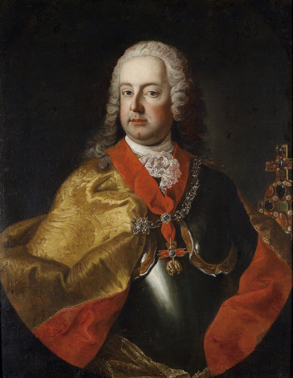 Portrét Františka I., císaře Svaté říše římské (1708-1765) od Workshop of Martin van Meytens