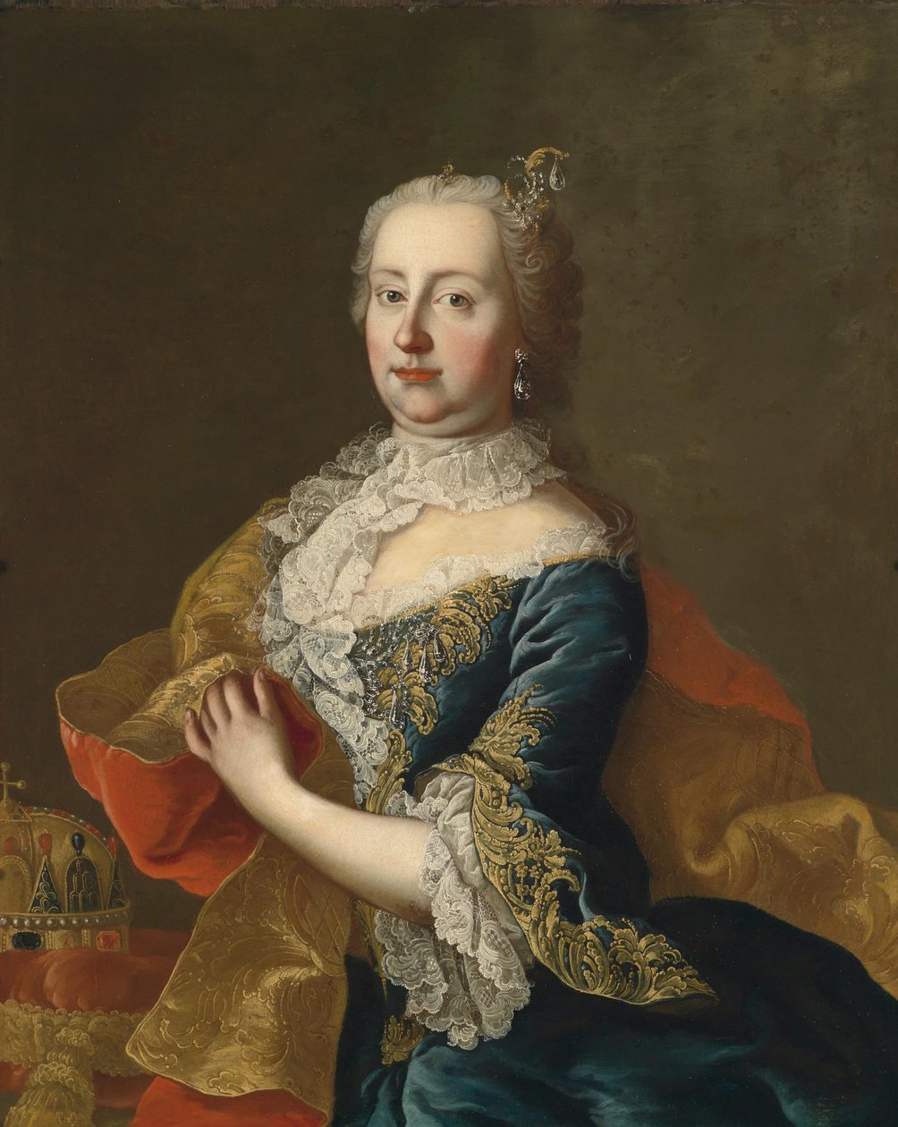 Portrét Marie Terezie (1717-1780) od Workshop of Martin van Meytens