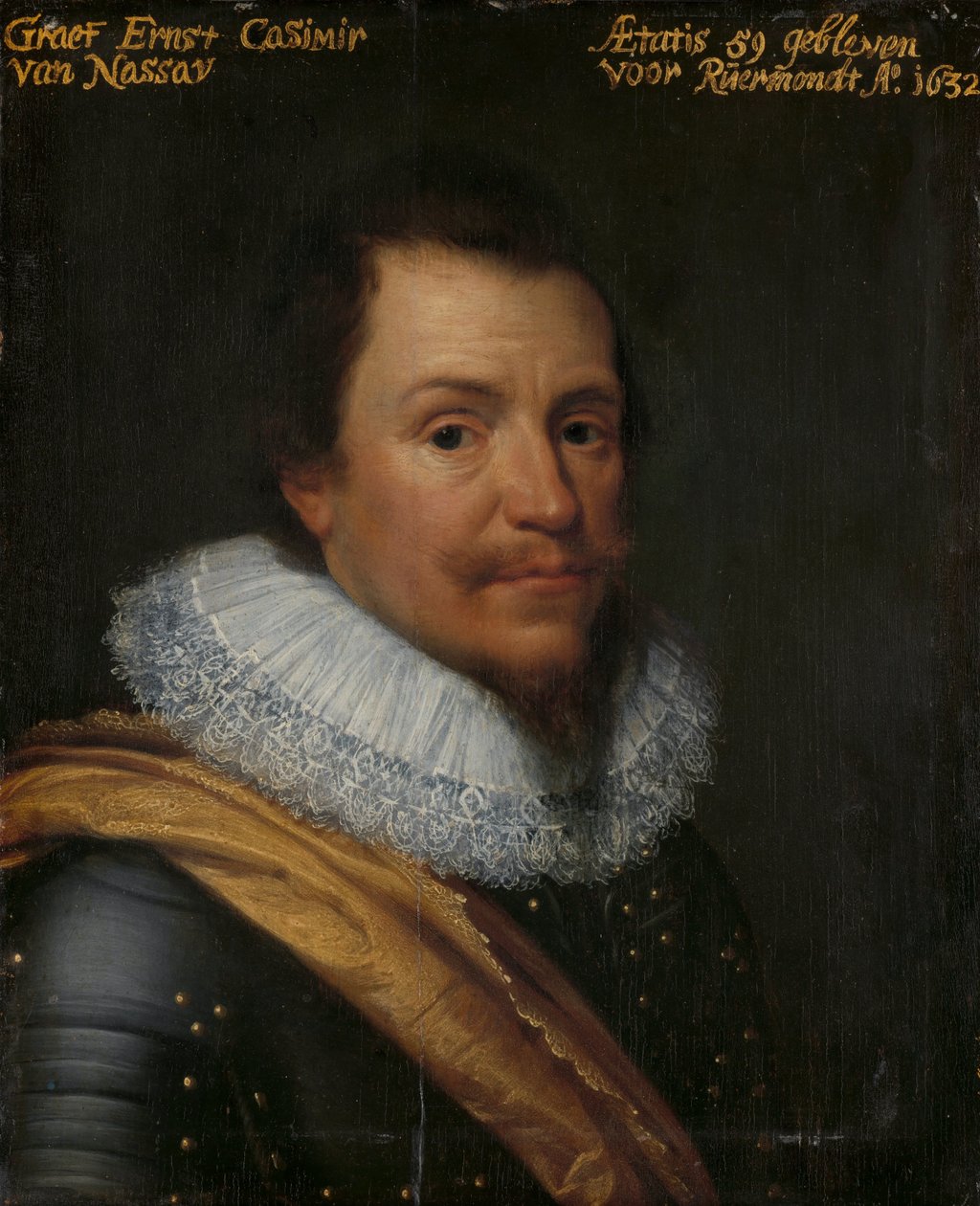 Portrét Ernsta Casimira, hraběte z Nassau-Dietz od Michiel Jansz van Mierevelt