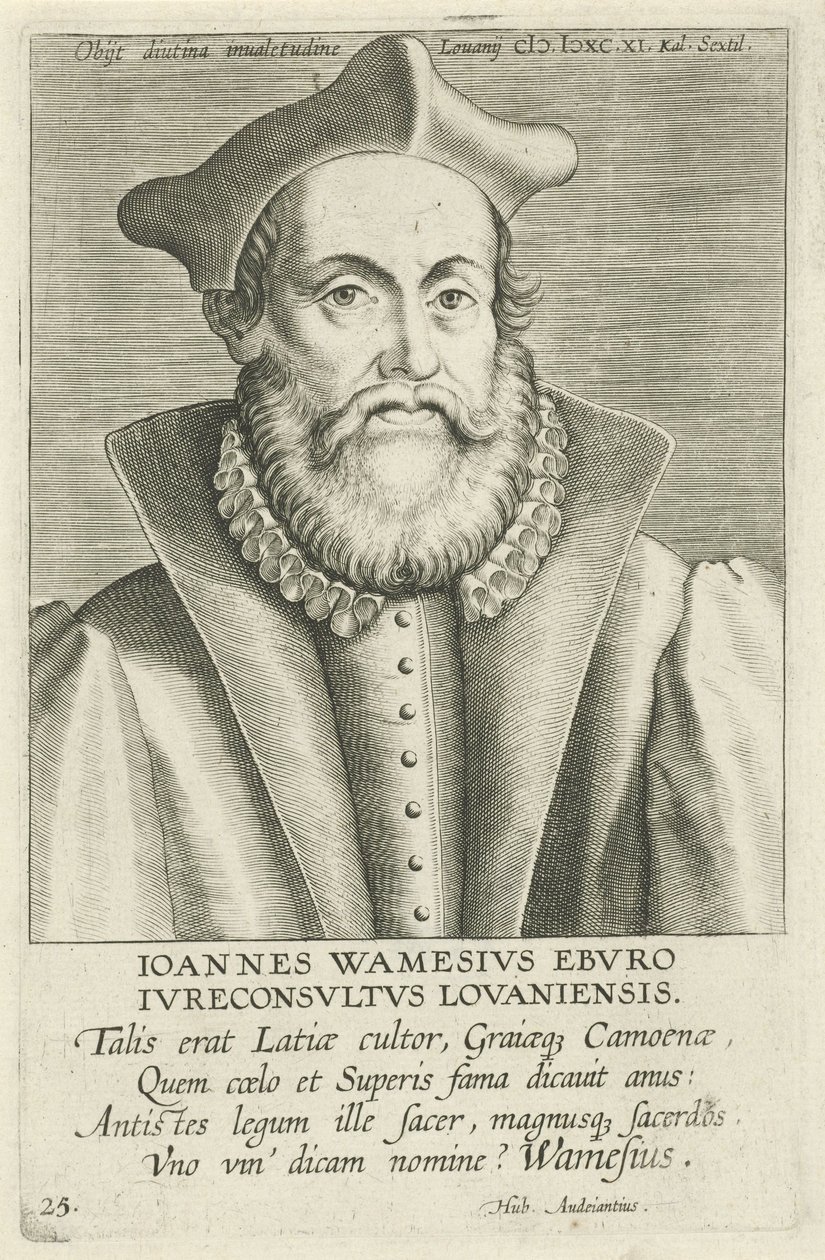 Portrét Johannes Wamesius od Workshop of Philip Galle