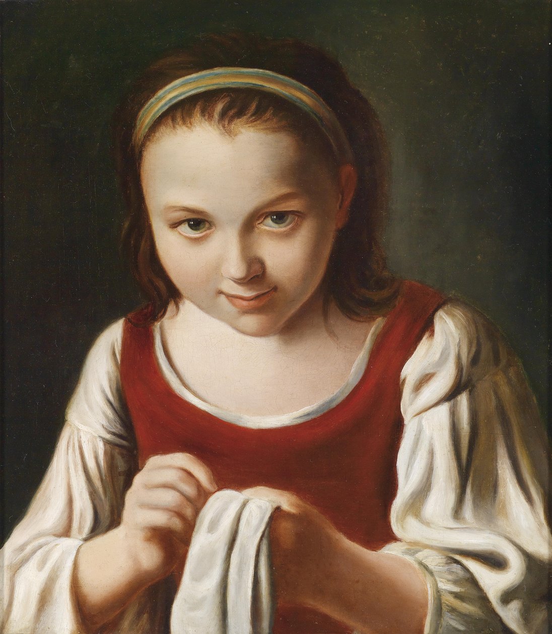 Šicí dívka od Pietro Antonio Rotari