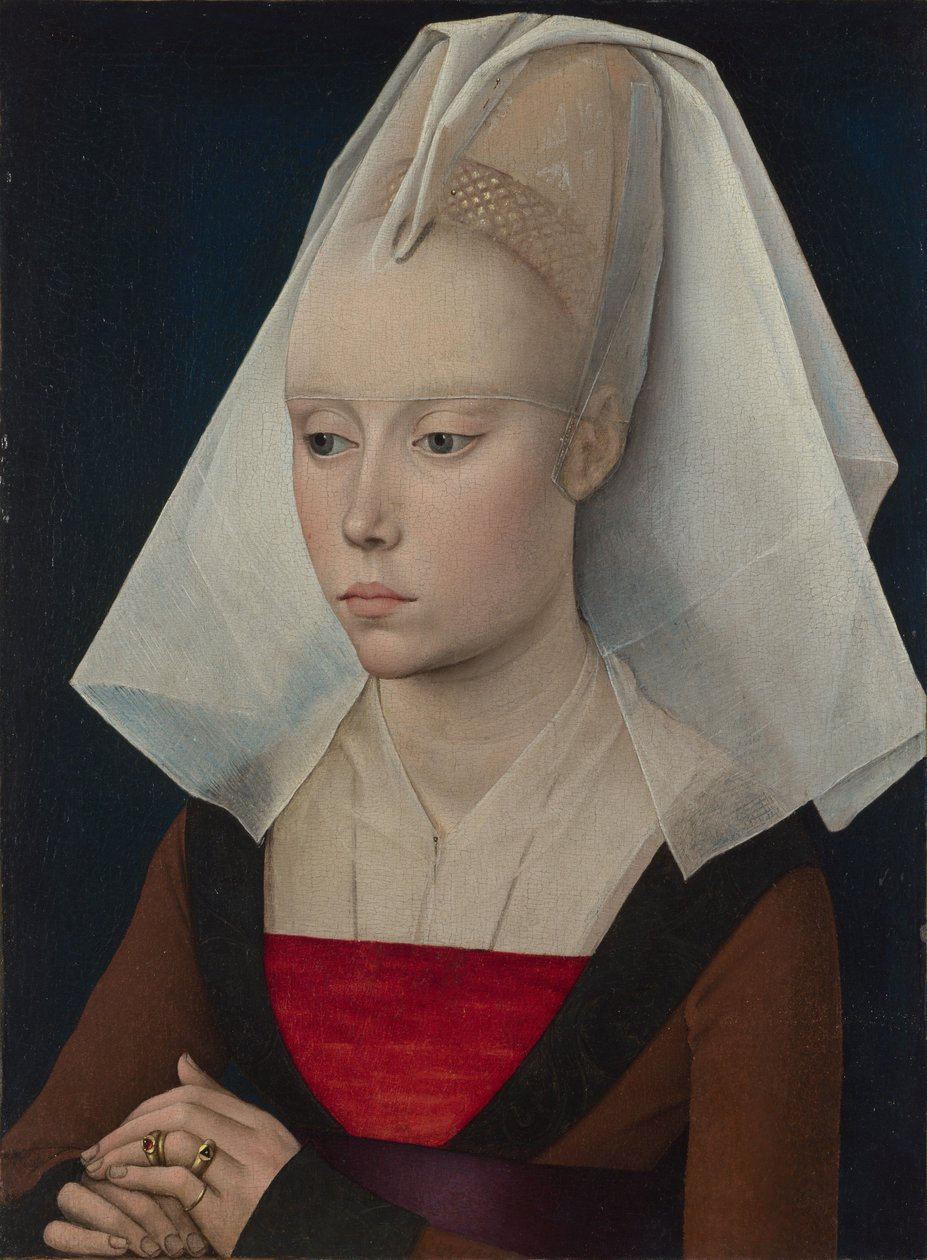 Portrét dámy od Workshop of Rogier van der Weyden