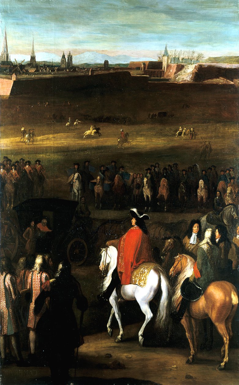 Velké bitvy Ludvíka XIV.: Redukce citadely v Cambrai, 1677. od Workshop of Adam Frans van der Meulen