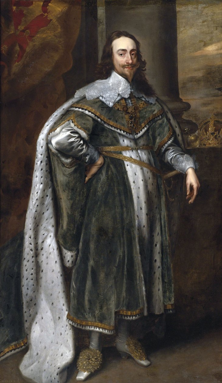 Portrét krále Karla I. ve státním oděvu od Workshop of Anthony van Dyck