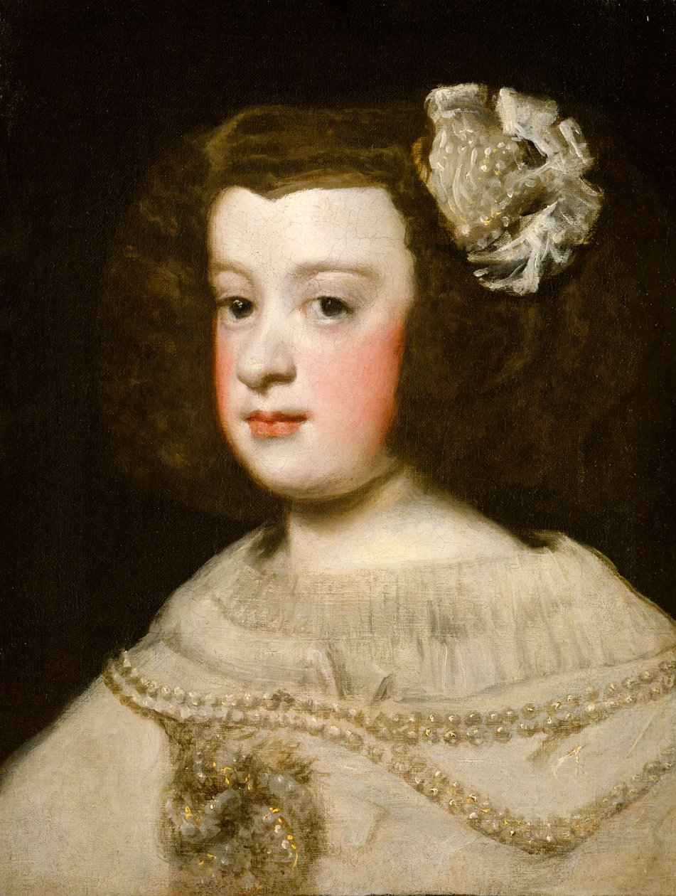 Maria Teresa, Infanta Španělska, polovina 17. století. od Workshop of Diego Rodríguez de Silva