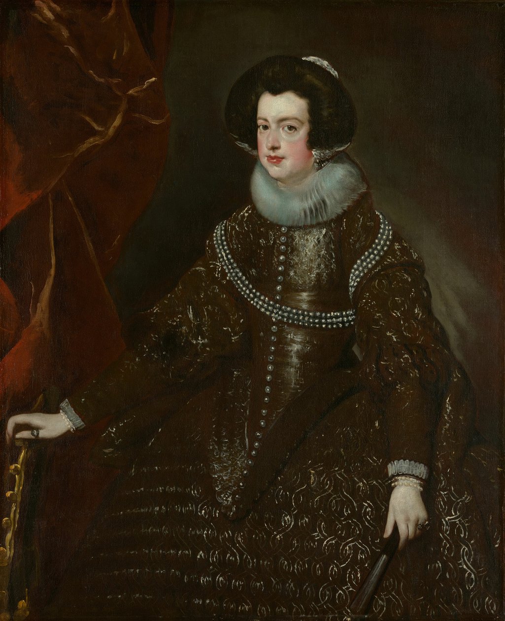 Isabella Bourbonská, manželka Filipa IV Španělského, c. 1632. od Workshop of Diego Velazquez