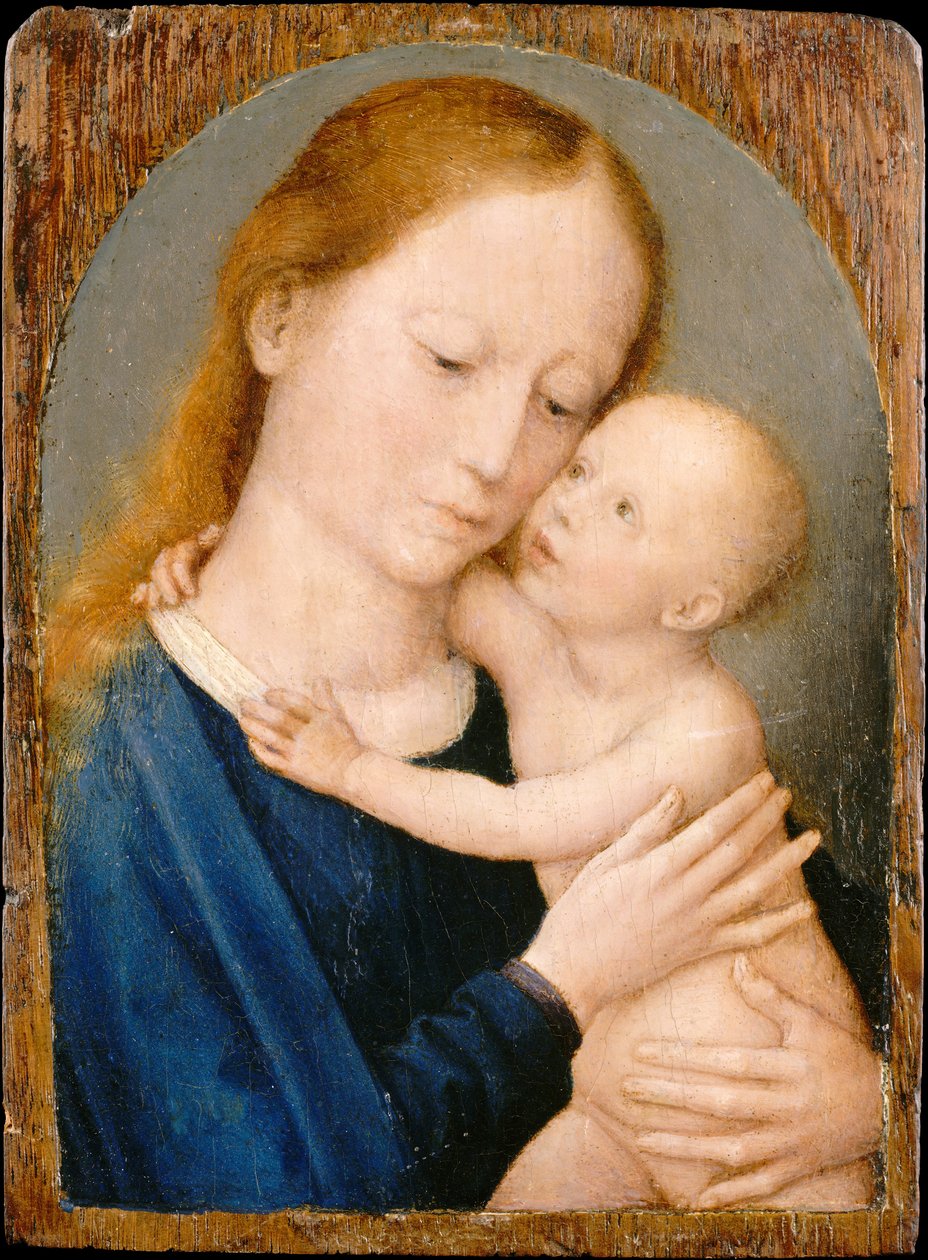 Panna a dítě, 1490-1523. od Workshop of Gerard David