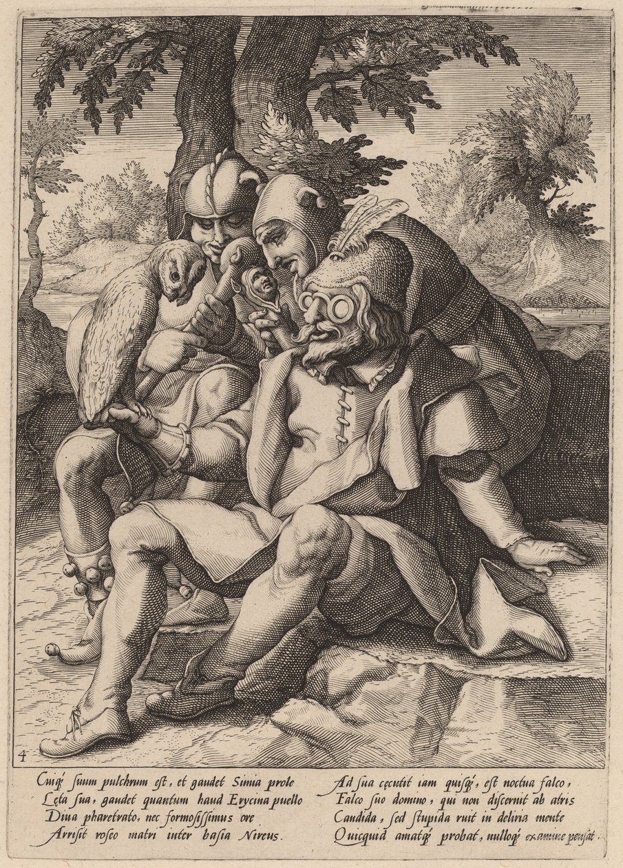 Moudrost bláznů od Workshop of Hendrick Goltzius, after Karel van Mander I