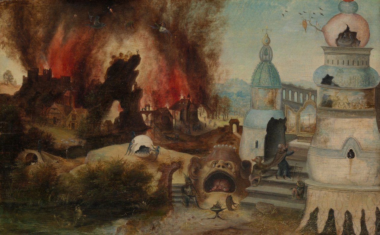 Pokušení svatého Antonína, ca. 1550-60. od Workshop of Herri met de Bles
