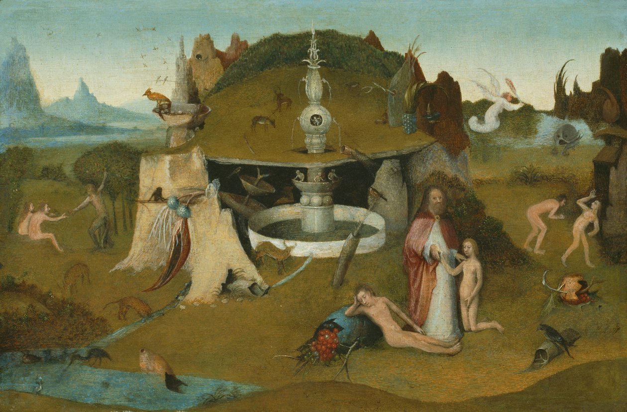Rajská zahrada od Workshop of Hieronymus Bosch