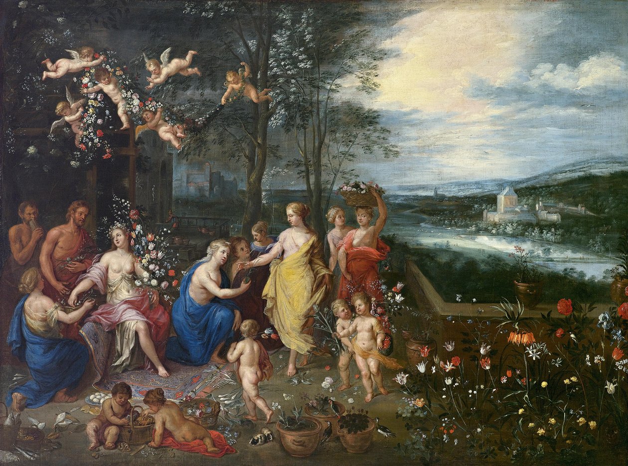 Alegorie jara od Workshop of Jan Brueghel the Elder