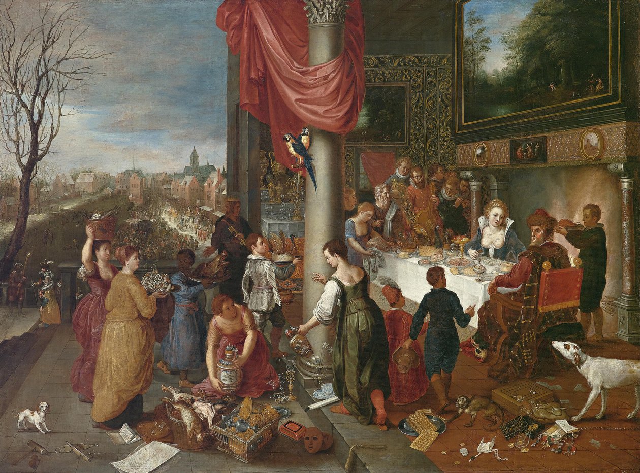 Alegorie zimy od Workshop of Jan Brueghel the Elder