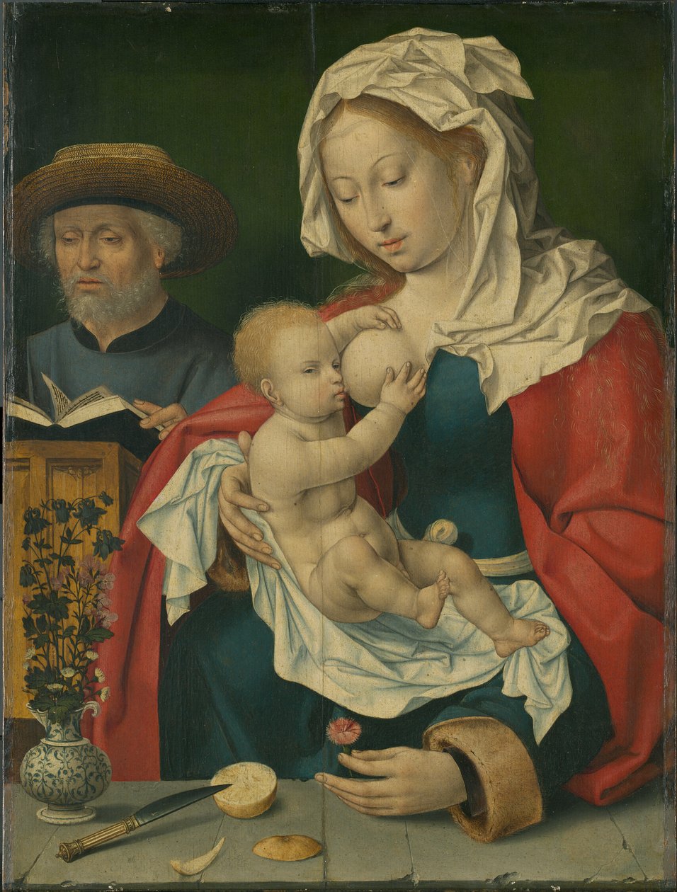 Svatá rodina od Workshop of Joos van Cleve