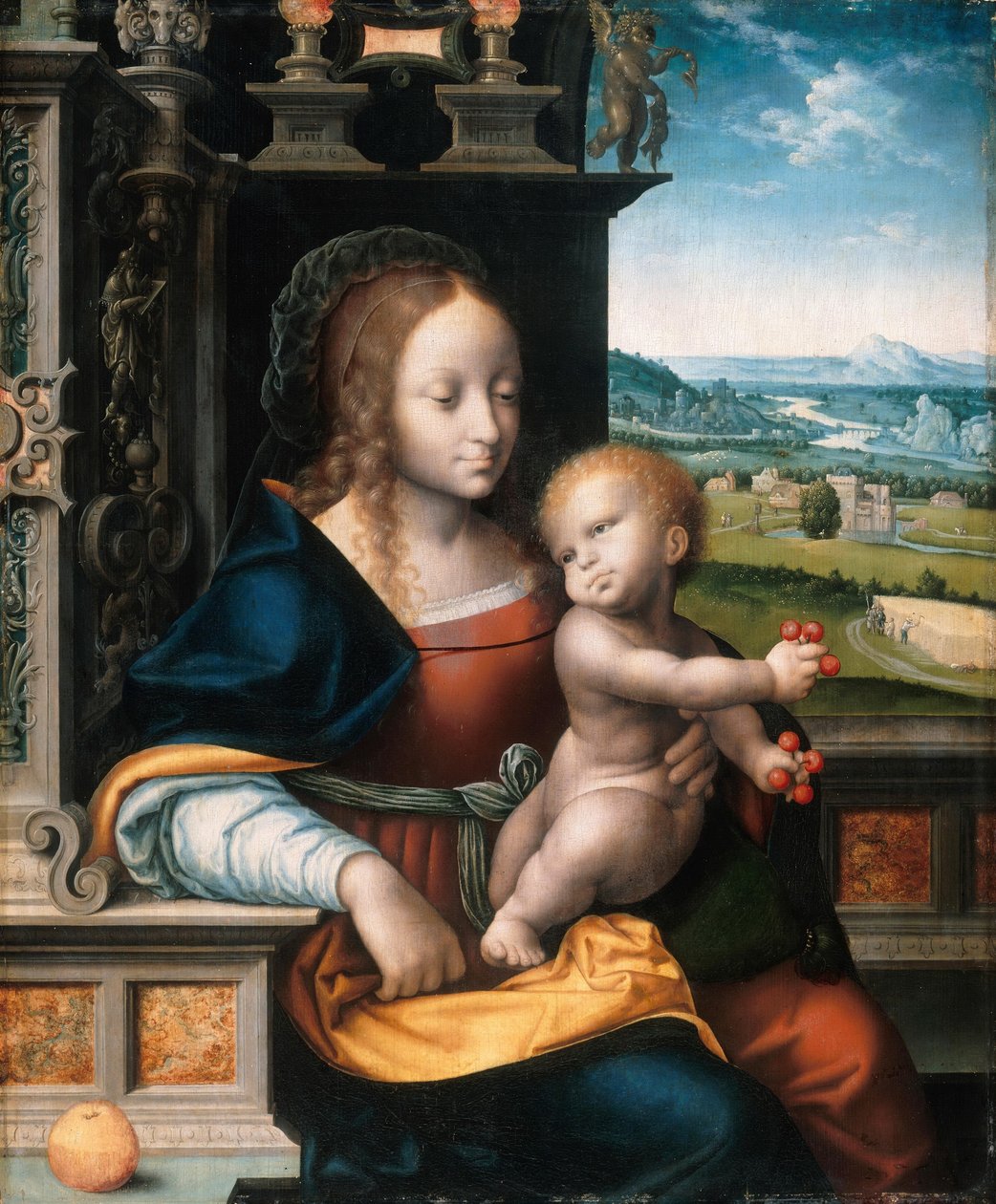 Panna Maria Třešňová od Workshop of Joos van Cleve