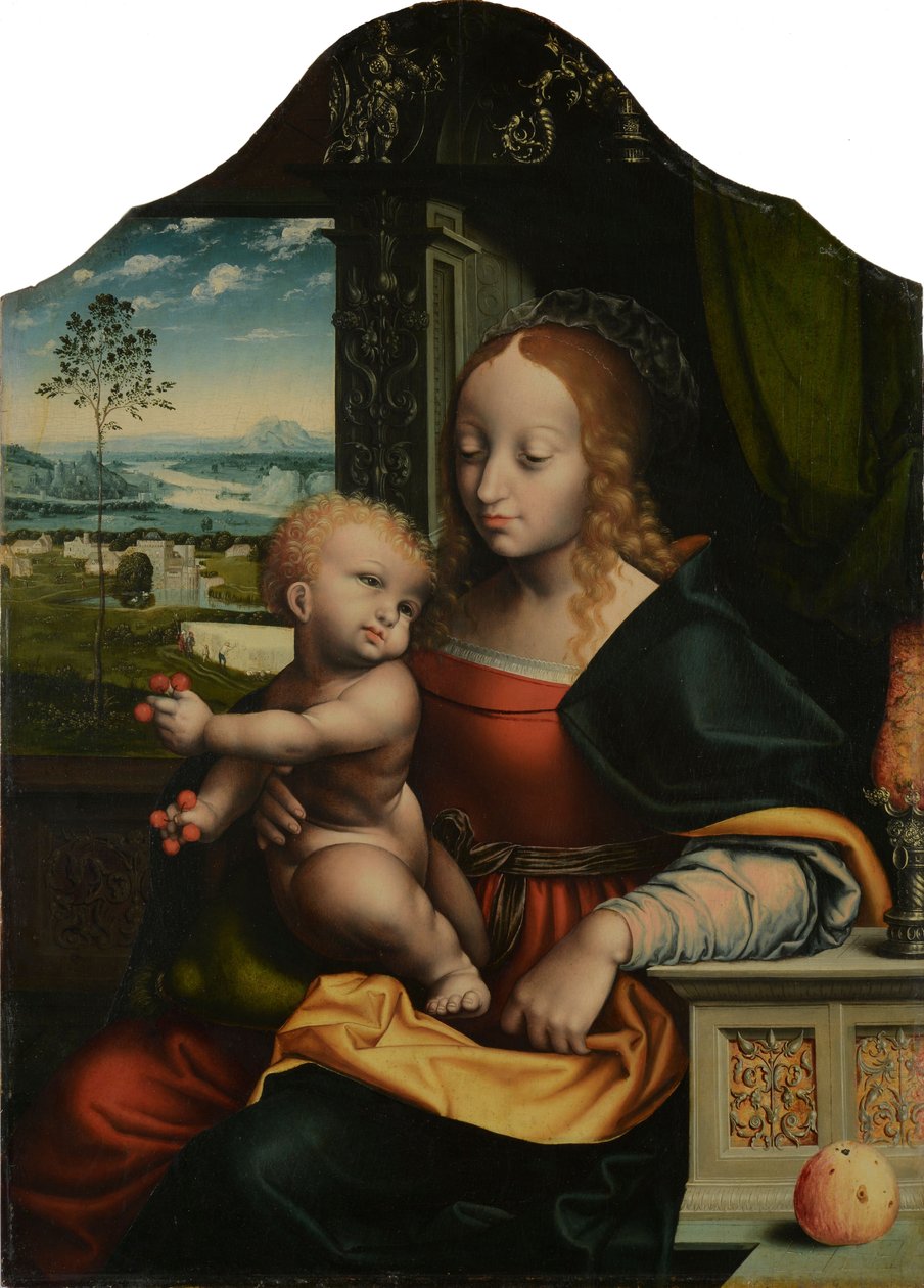 Madoona s dítětem od Workshop of Joos van Cleve