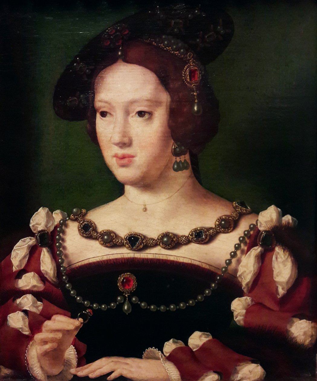 Portrét Eleonory Rakouské, francouzské královny (1498-1558) od Workshop of Joos van Cleve