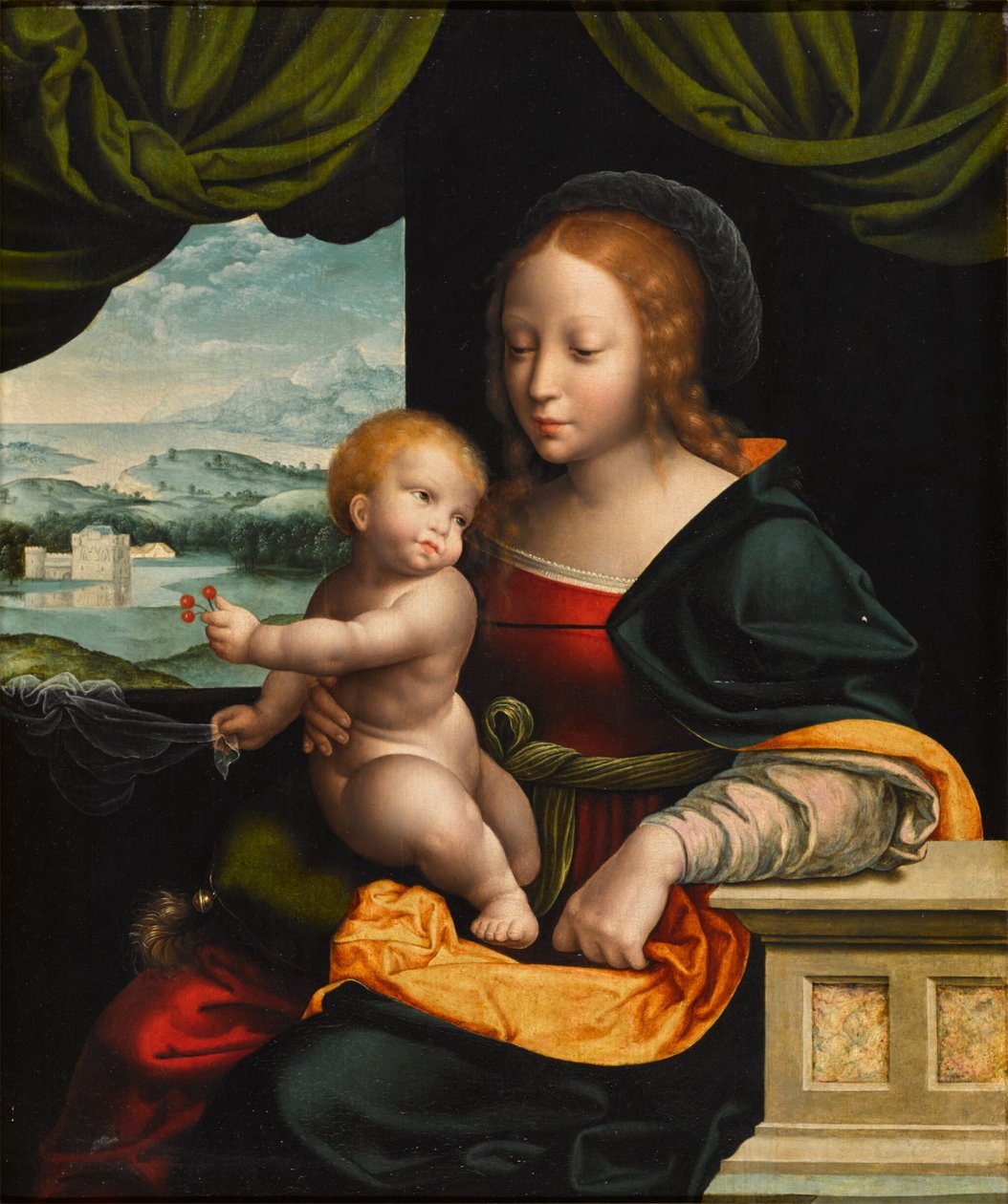 Třešňová madona od Workshop of Joos van Cleve