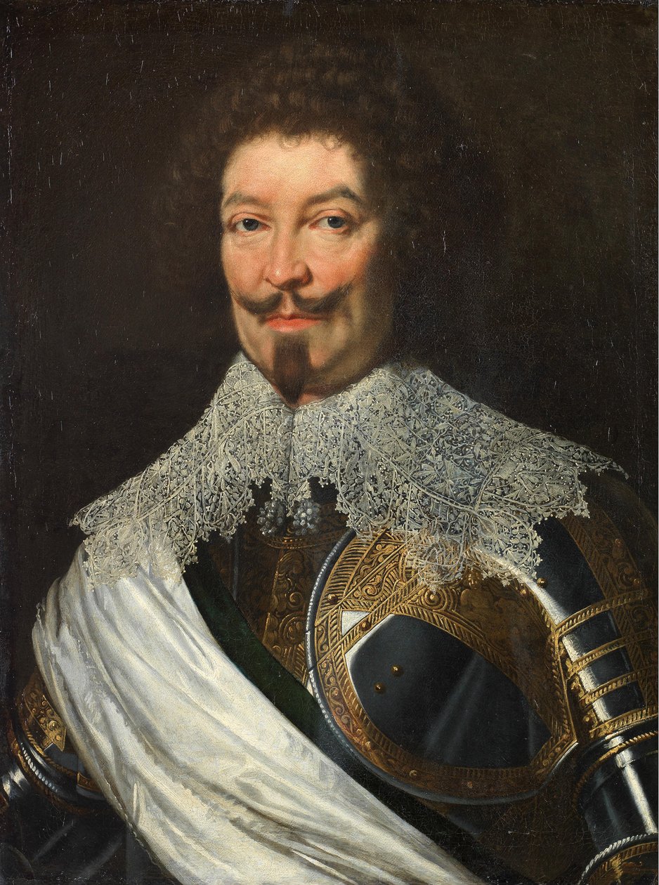 Portrét Charlese de Lorraine, čtvrtého vévody z Guise, ve zbroji od Workshop of Justus Sustermans