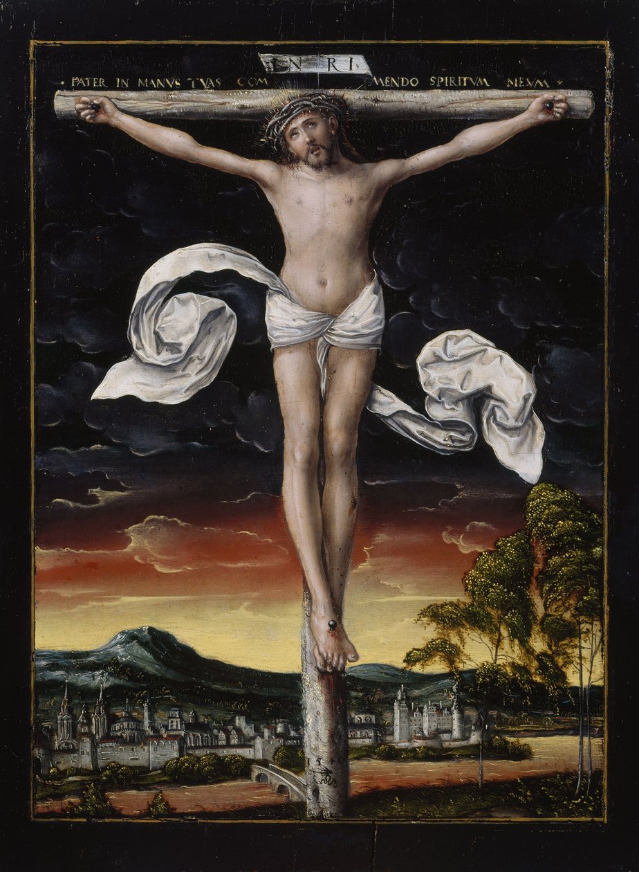 Kristus na kříži od workshop of Lucas Cranach the Elder
