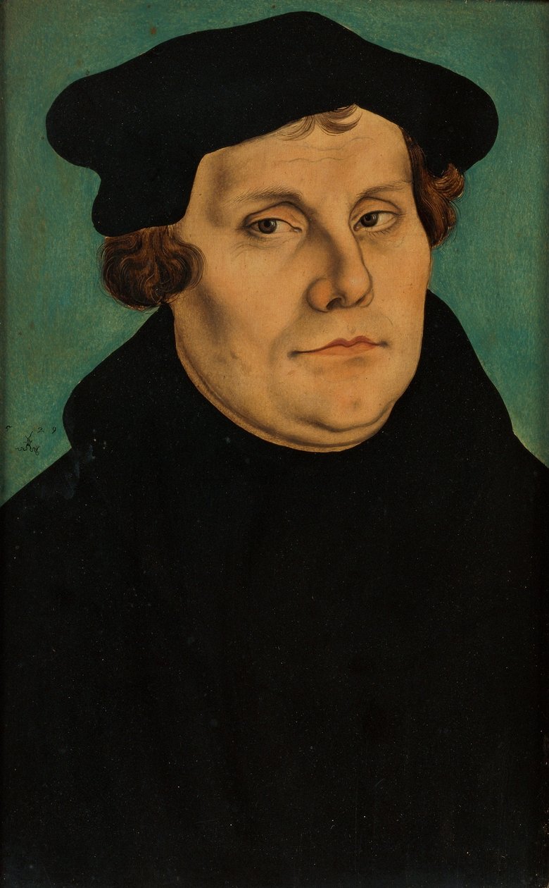 Diptych s portréty Luthera a jeho ženy od workshop of Lucas Cranach the Elder