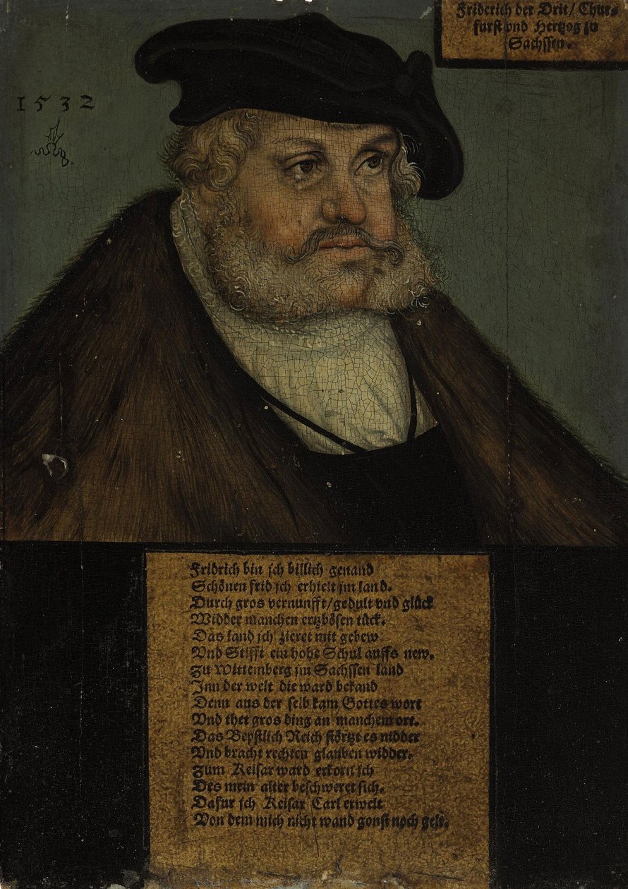 Fridrich III (1463-1525), Moudrý, saský kurfiřt od workshop of Lucas Cranach the Elder