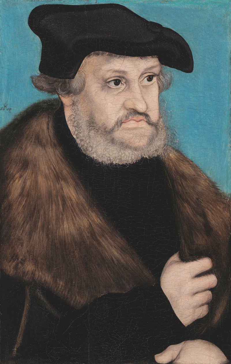 Fridrich III. moudrý, saský kurfiřt od workshop of Lucas Cranach the Elder