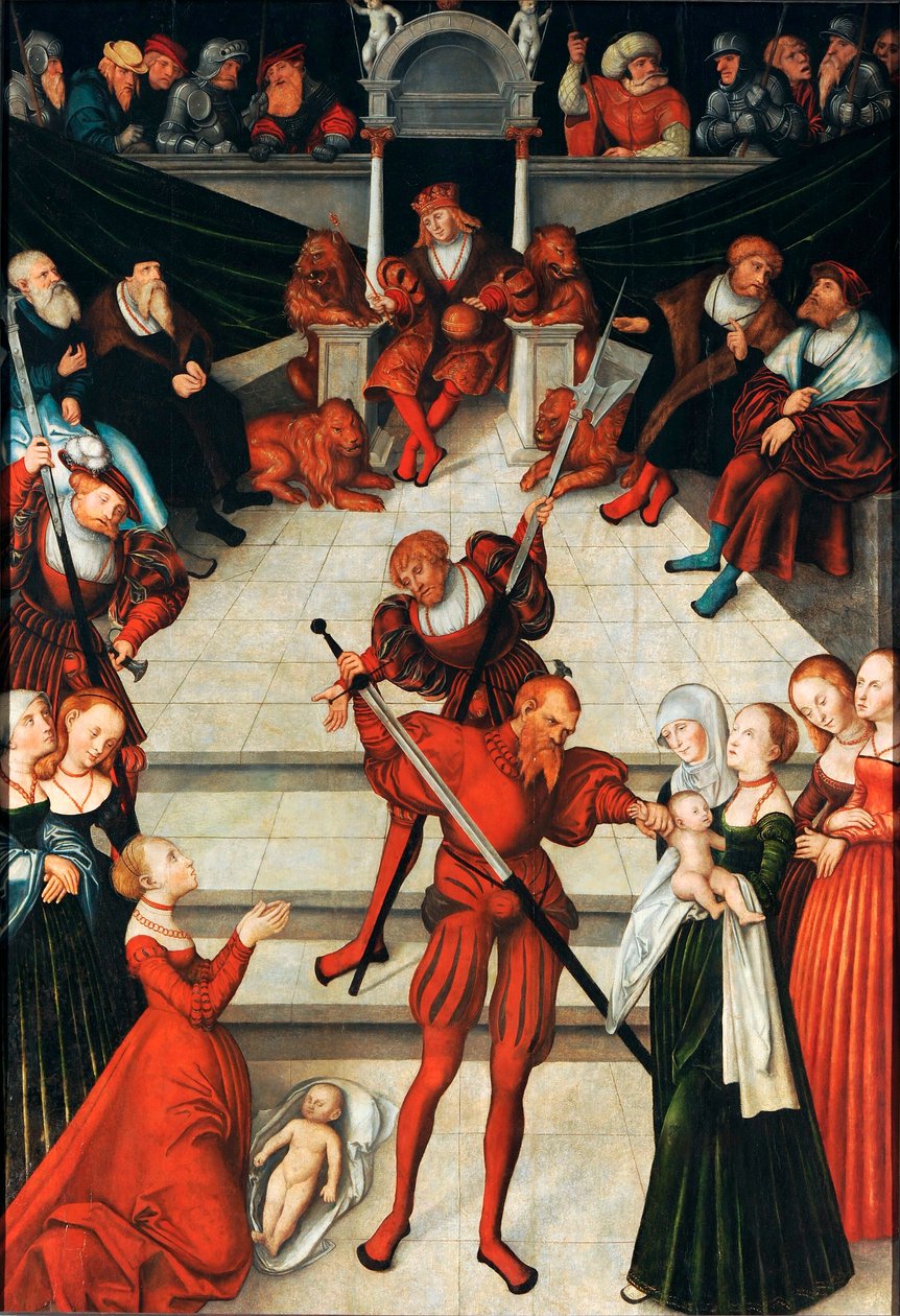 Německy: Šalamounův soud Šalamounův soud od workshop of Lucas Cranach the Elder