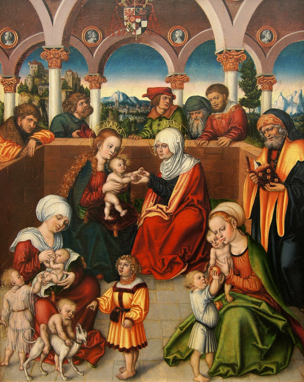 Německy: Heilige Sippe Svaté příbuzenství od workshop of Lucas Cranach the Elder