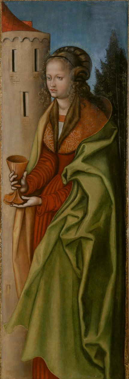 Německy: Hl. Barbara St. od workshop of Lucas Cranach the Elder