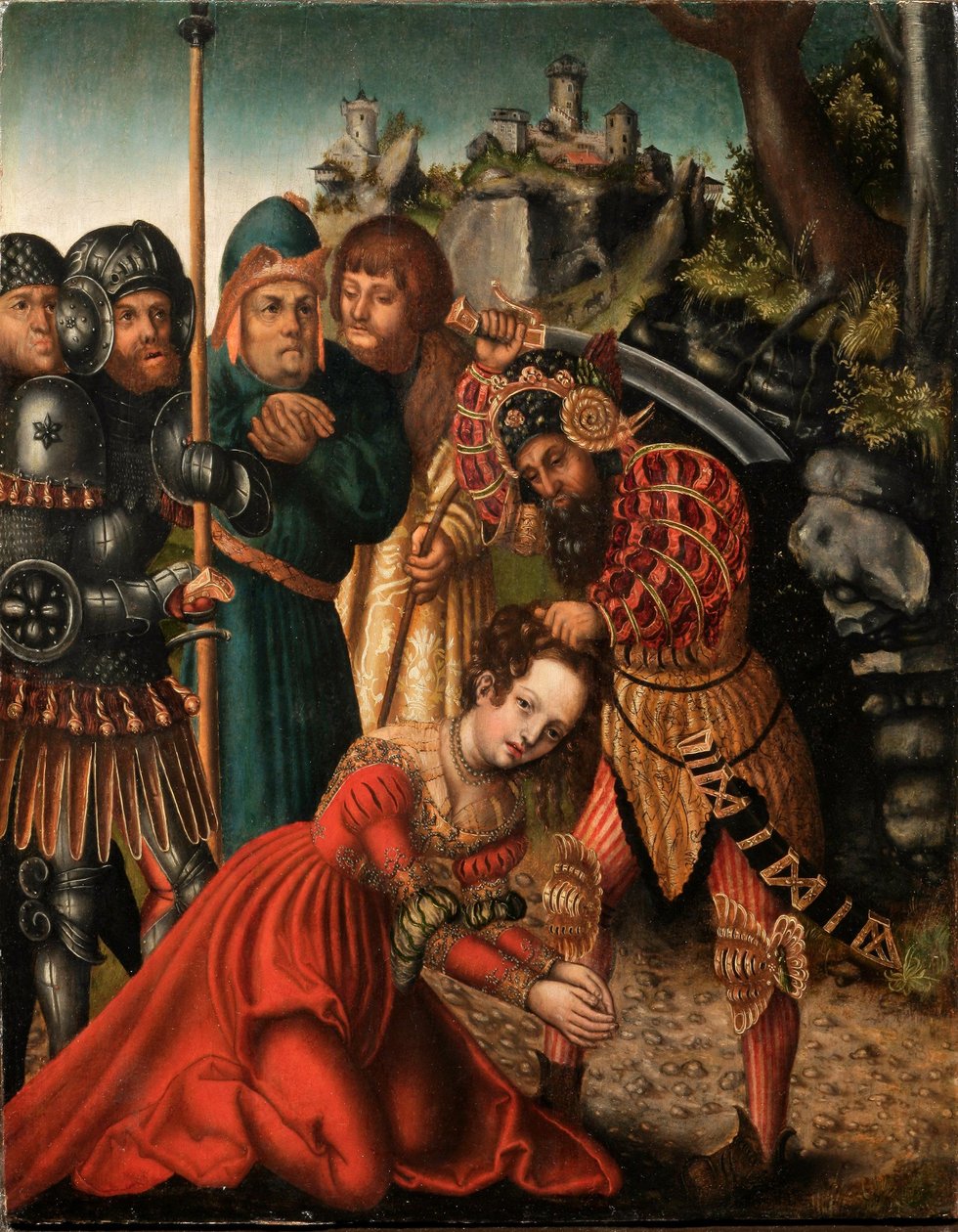 Umučení svaté Barbory od workshop of Lucas Cranach the Elder