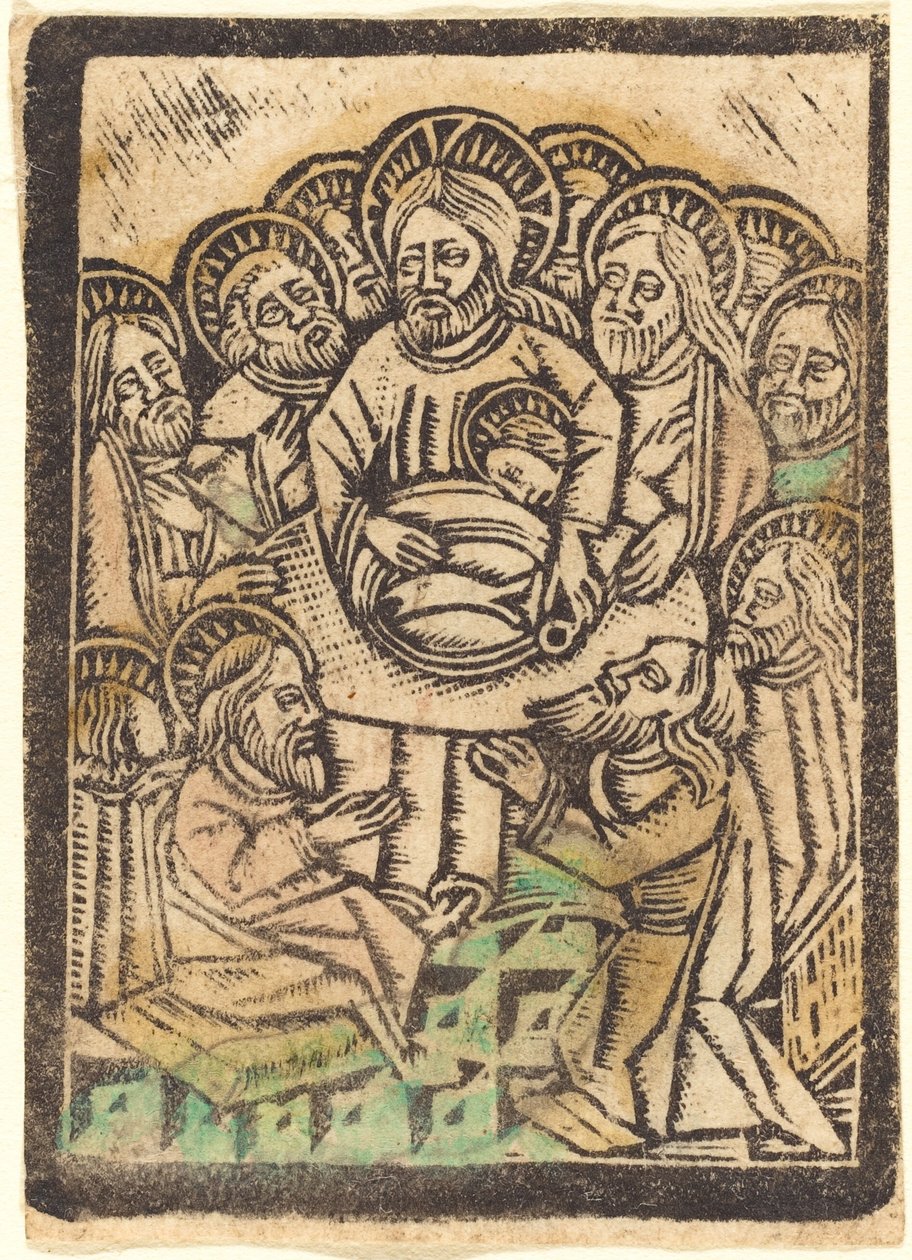 Poslední večeře od Workshop of Master of the Aachen Madonna