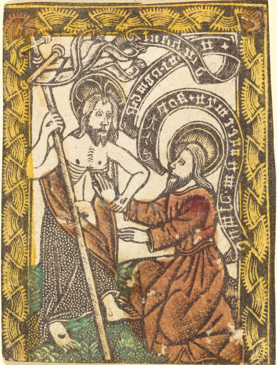 Kristus se zjevuje svatému Tomášovi od Workshop of Master of the Borders with