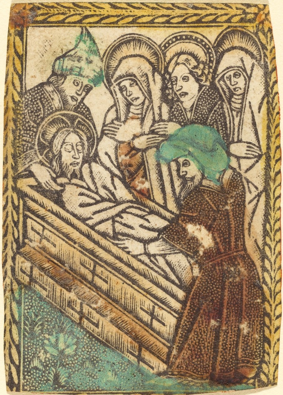 Pohřeb od Workshop of Master of the Borders with