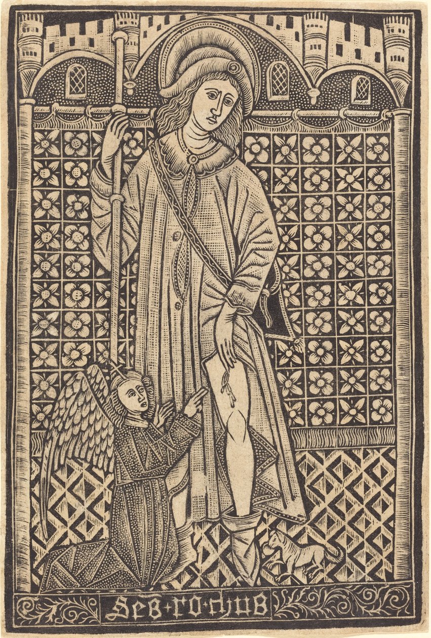 Saint-Roche od Workshop of Master of the Cologne Arms