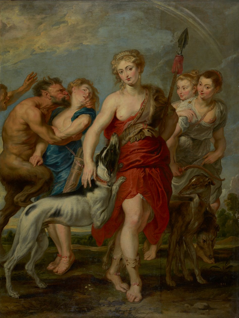 Diana a její nymfy na lovu od Workshop of Peter Paul Rubens