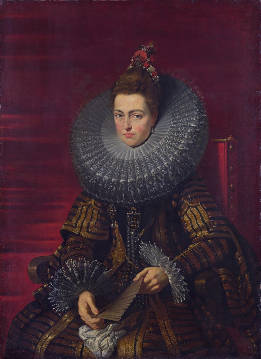 Portrét Isabelly Kláry Eugenie, regentky Nizozemí od Workshop of Peter Paul Rubens