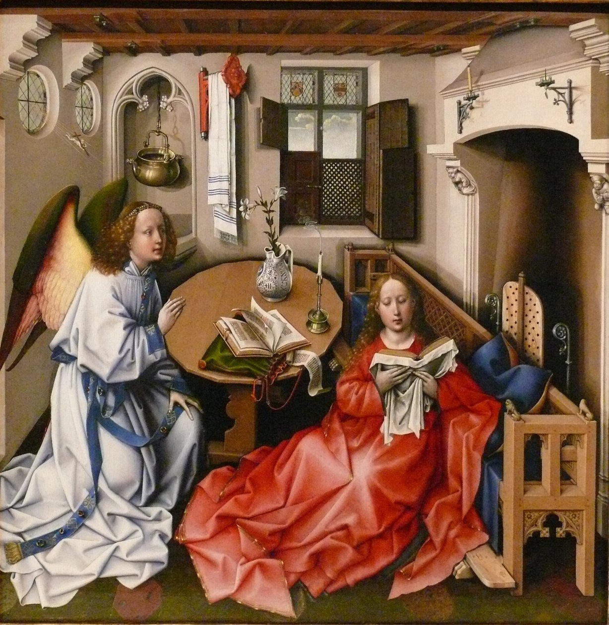 Zvěstování Alternativní název(y):   Název titulu: Merodův oltářní obraz od Workshop of Robert Campin