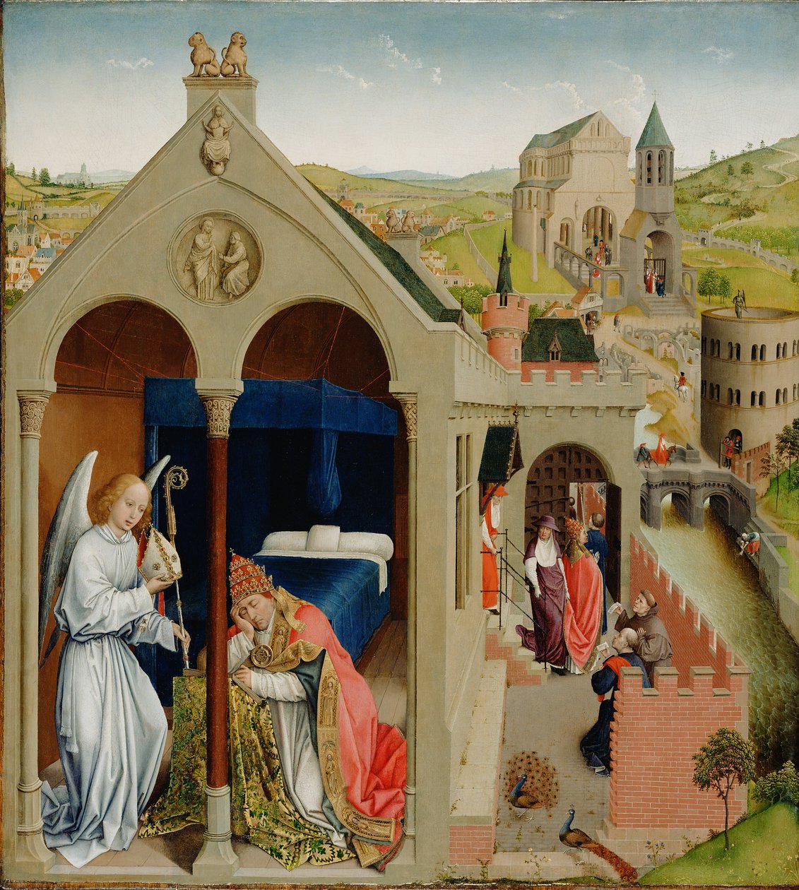 Sen papeže Sergia od Workshop of Rogier van der Weyden