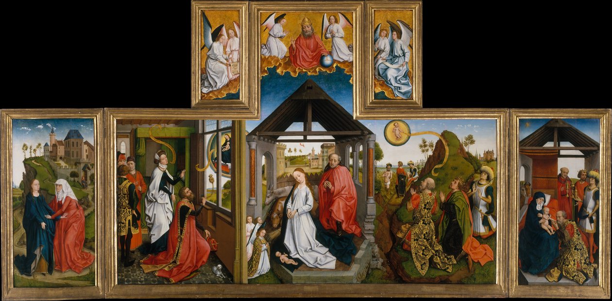 Narození Páně, polovina 15. století. od Workshop of Rogier van der Weyden