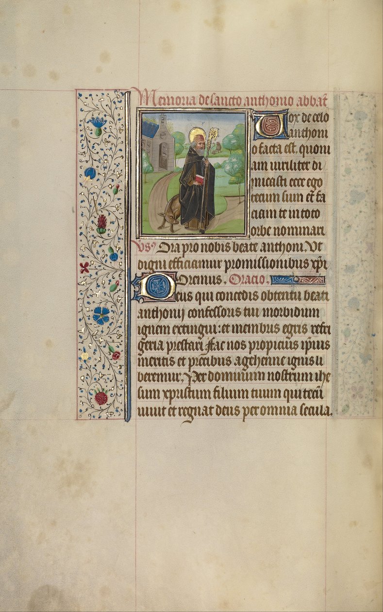 Svatý Antonín od Workshop of Willem Vrelant