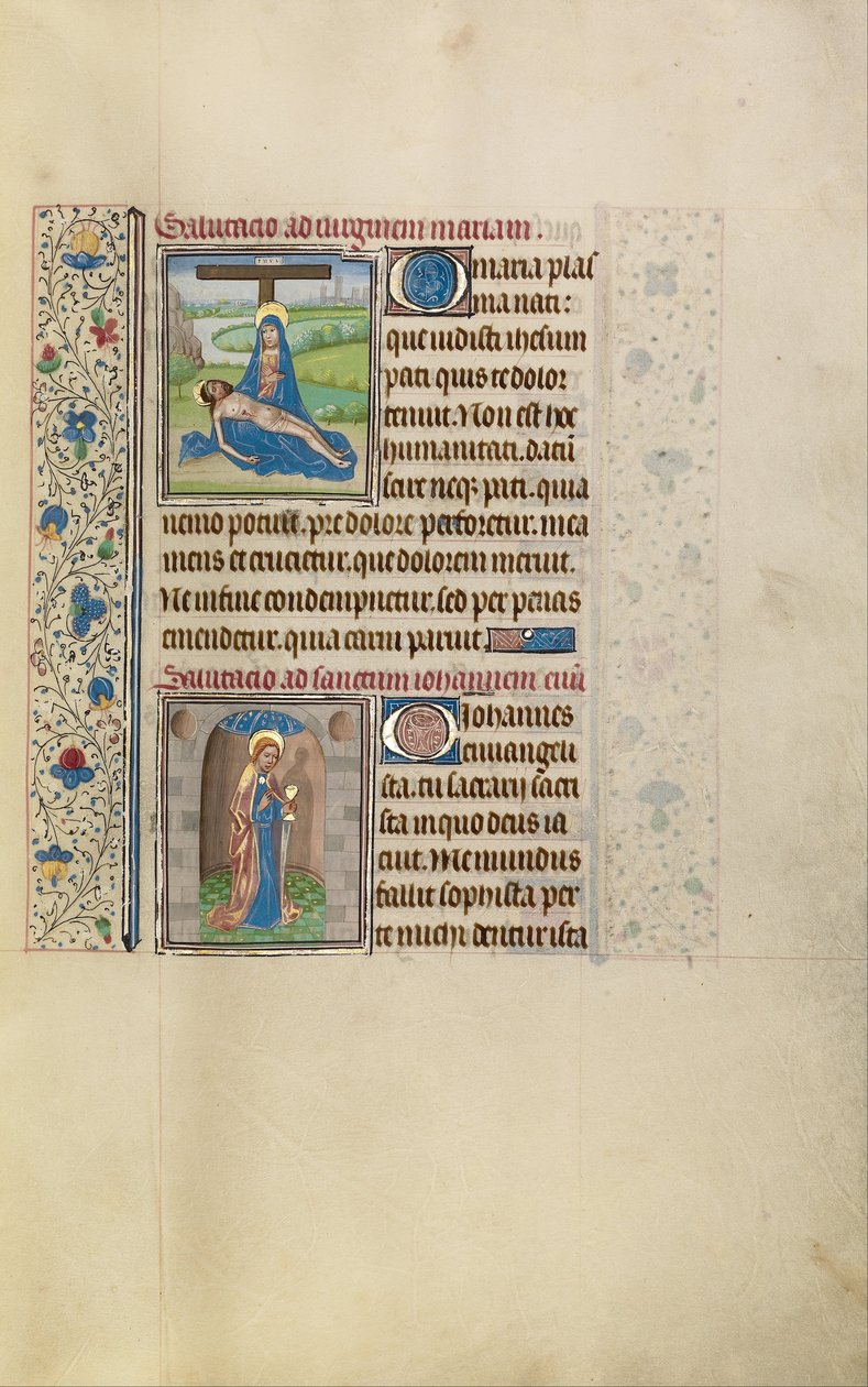 Pietà; Svatý Jan evangelista od Workshop of Willem Vrelant
