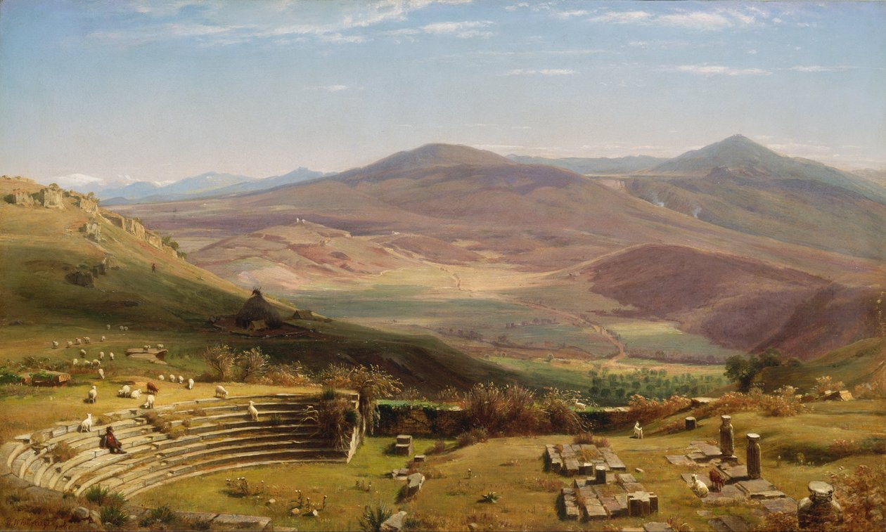 Amfiteátr Tusculum a Albano, Řím od Worthington Whittredge