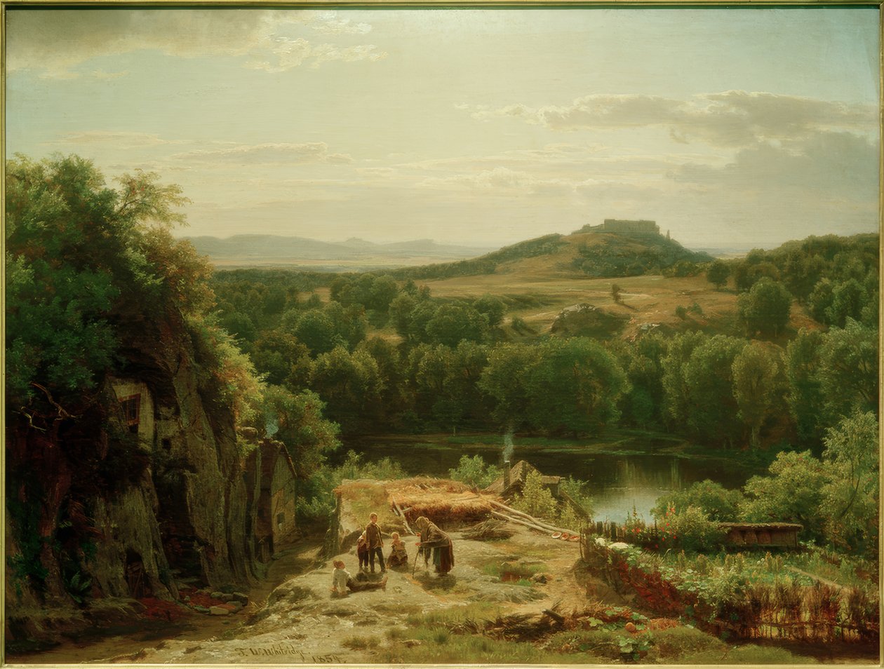 W.Whittredge, Krajina v pohoří Harz od Worthington Whittredge