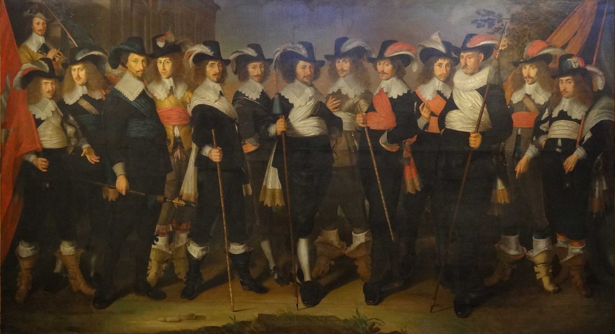 Důstojníci a gardisté roty plukovníka Hermana Herbertsze. od Wouter Crabeth II